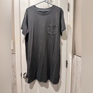 NWT Gray T-Shirt Dress with a Pocket